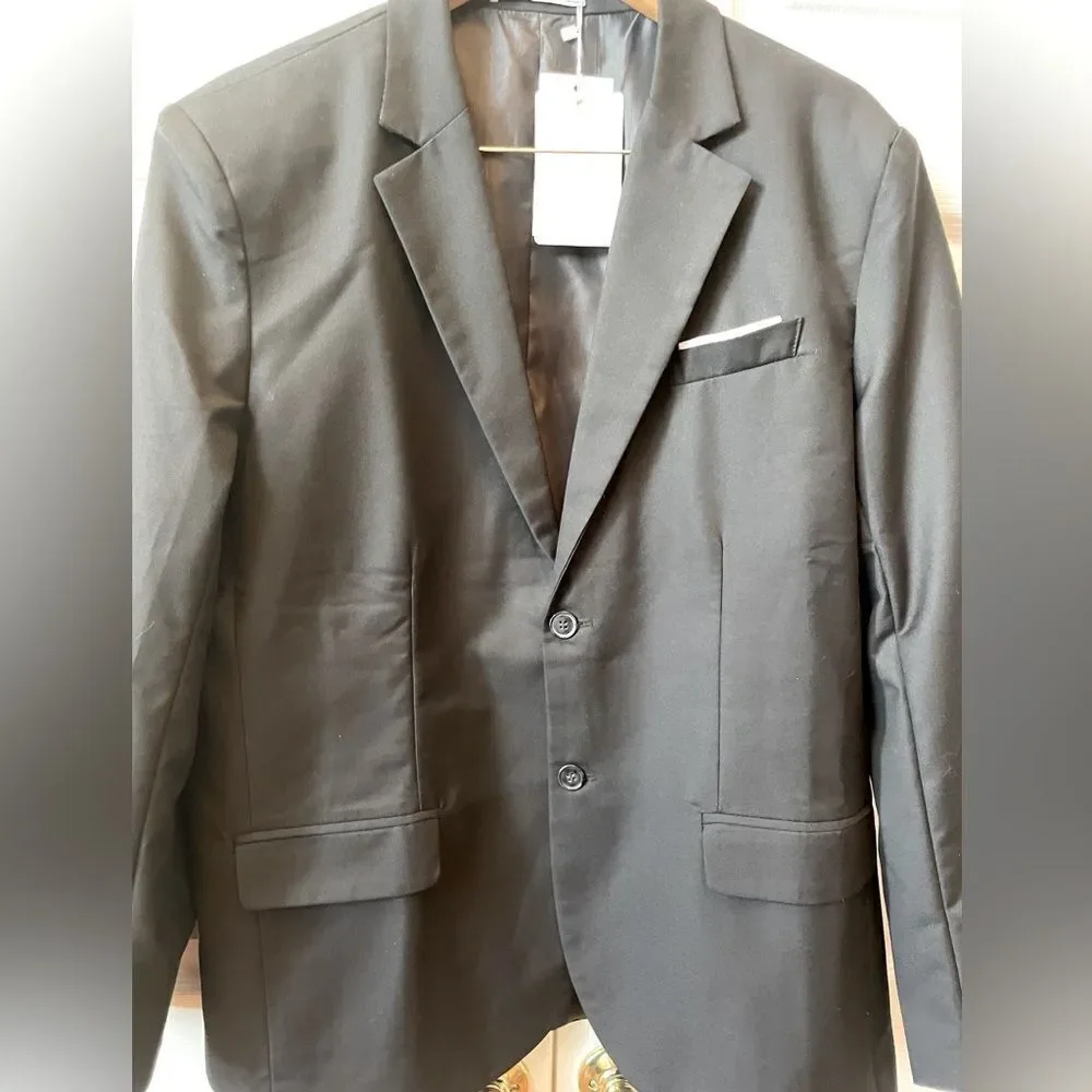 Classic Black Men's Blazer Size 44 NWT